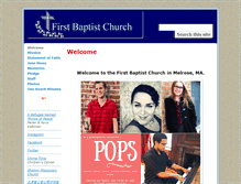 Tablet Screenshot of firstbaptistmelrose.org